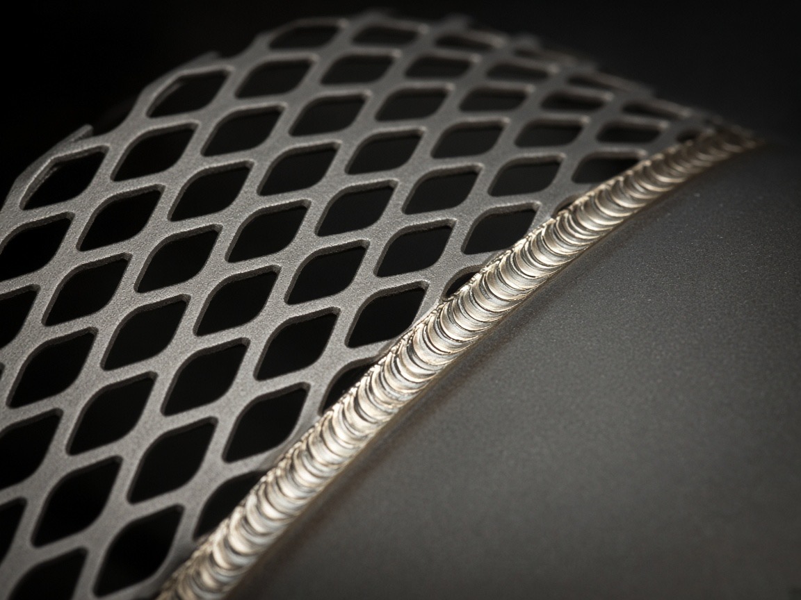Titanium mesh TIG weld macro