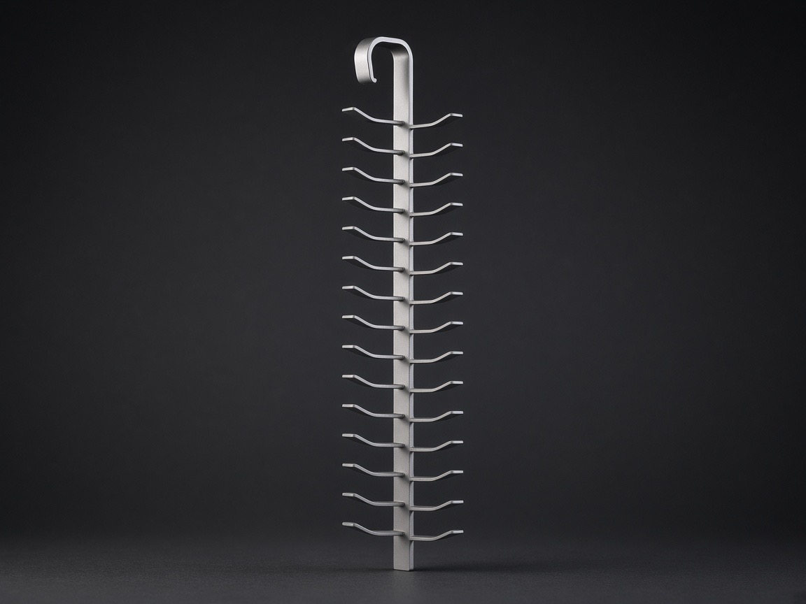 24-station two-sided flat titanium rack